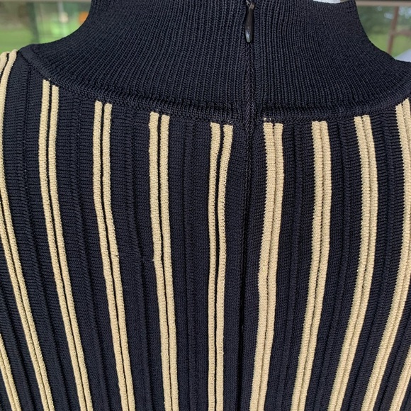 Rachel Rachel Roy Black/Gold Ribbed Long Sleeve Sweater Dress-Women’s 2X-NWT - Picture 5 of 14